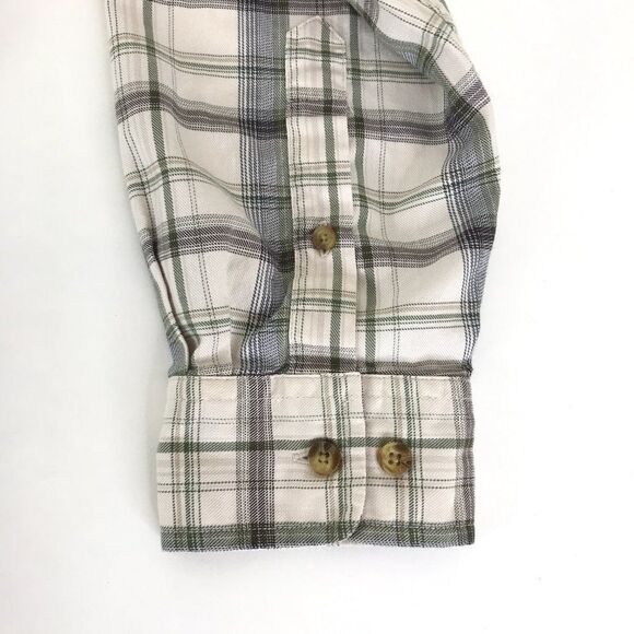 Eddie Bauer Button Down Shirt Men's Medium Cotton Long Sleeve Plaid Casual - Picture 3 of 8